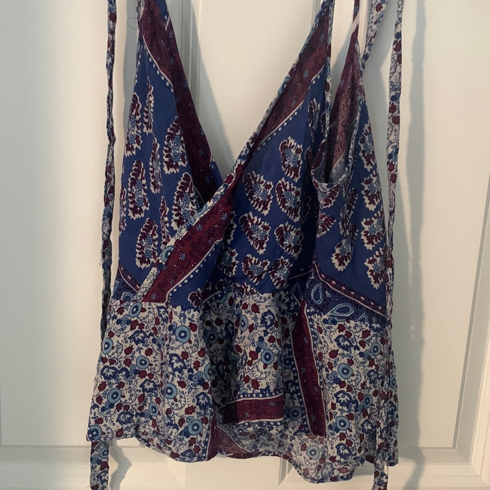 FREE PEOPLE WRAP TIE TANK